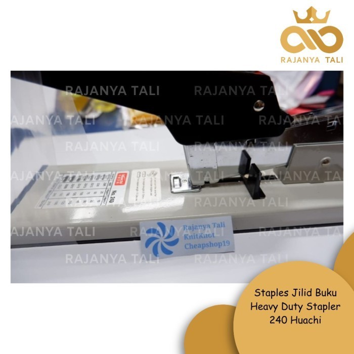 

Terbaru Staples Jilid Buku Heavy Duty Stapler 240 Huachi Best Quality