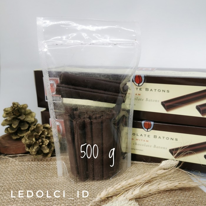 

Ready TERMURAH! TULIP COKLAT STICK DARK CHOCOLATE COMPOUND BATONS 500 GRAM