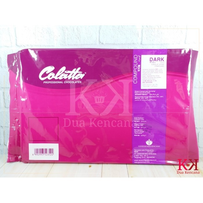 

Ready Colatta Dark Compound 1 KG Coklat Hitam Compound Chocolate Collata