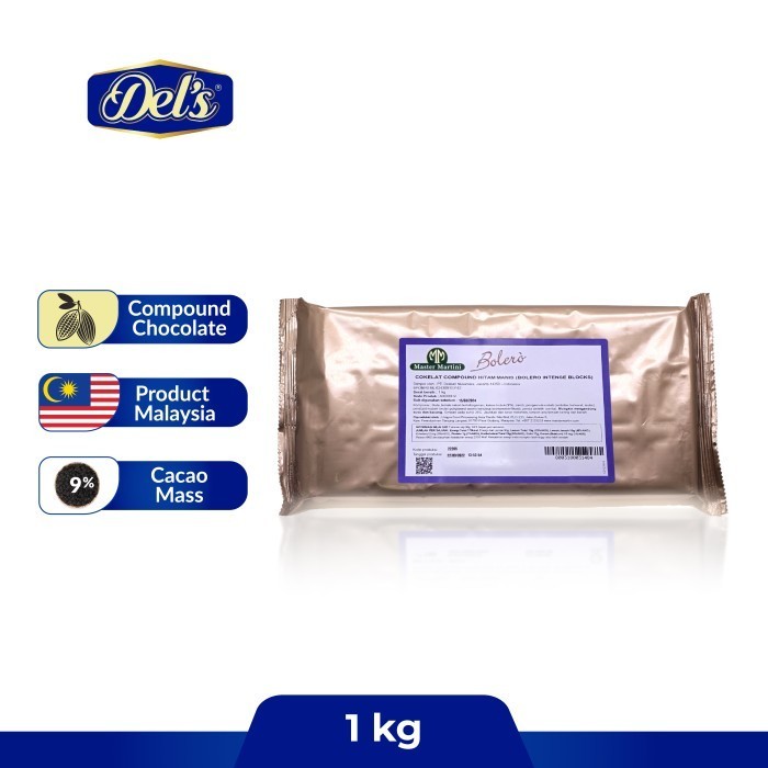 

Ready Dels Bolero Intense Coklat Compound Block/Batang - Coklat Masak - 1 Kg