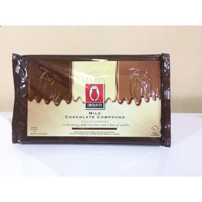 

Ready Tulip Milk Chocolate Compound / Cokelat Batang Tulip Milk 1 kg