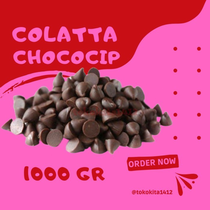 

Ready Choco Chips Repack COLATTA Coklat Compound Pouch 1 kg