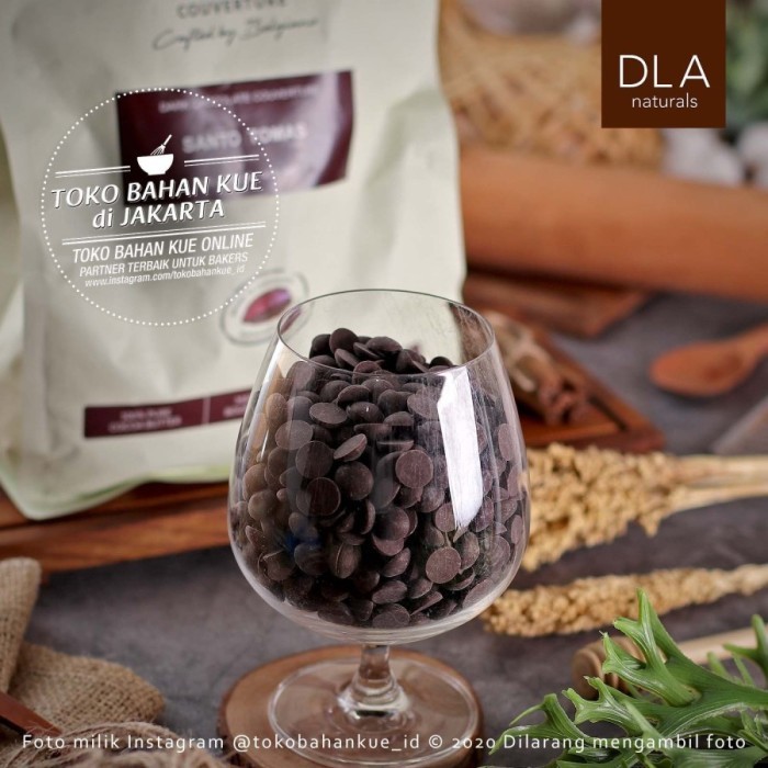 

Ready DLA Naturals - Santo Tomas 70% 250gr Dark Chocolate Couverture Cokelat