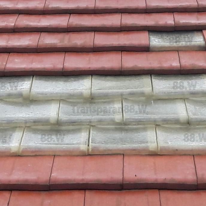 Genteng Fiber Transparan 88.W Model Kanmuri Full Flat