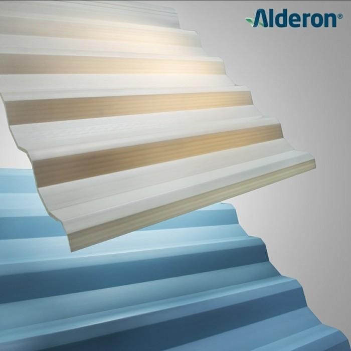 Atap Upvc Alderon Asli 10Mm Translucent