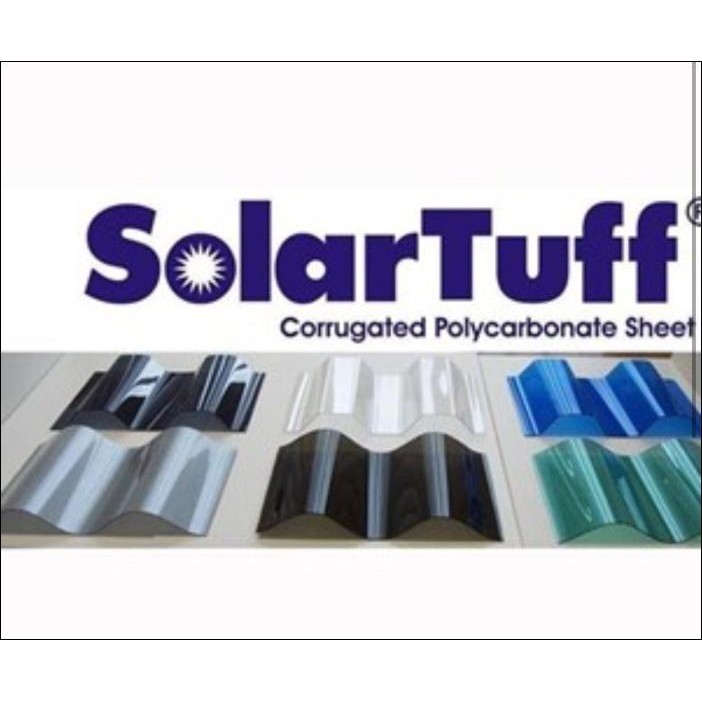 Solartuff Greca Roma Atap Genteng Kanopi Polycarbonate 3.6 3,6 Meter M