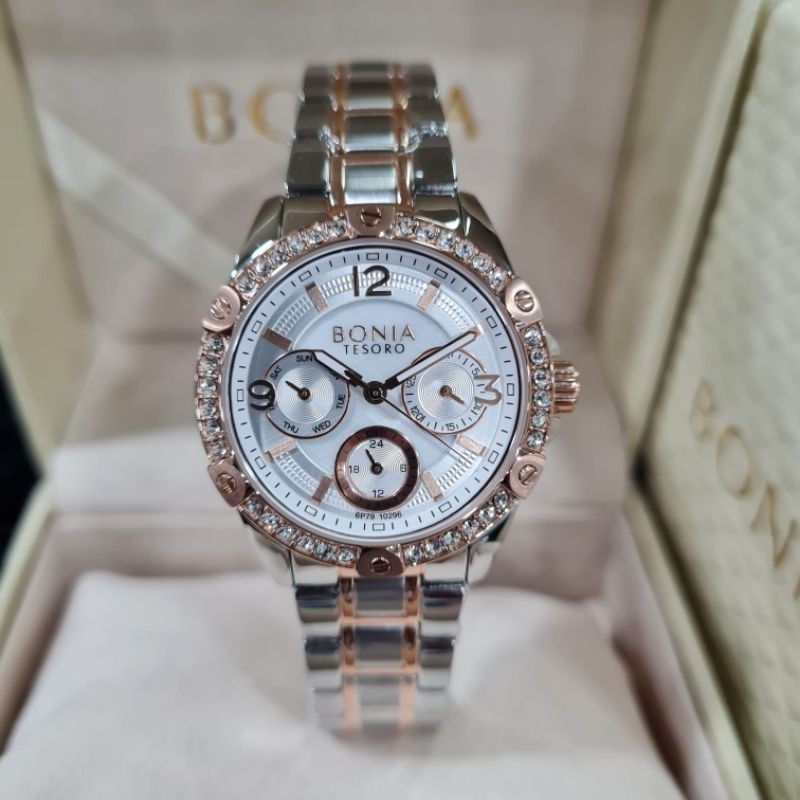 JAM TANGAN WANITA BONIA BN 10296 / BNB 10296S FULSET ORI BM