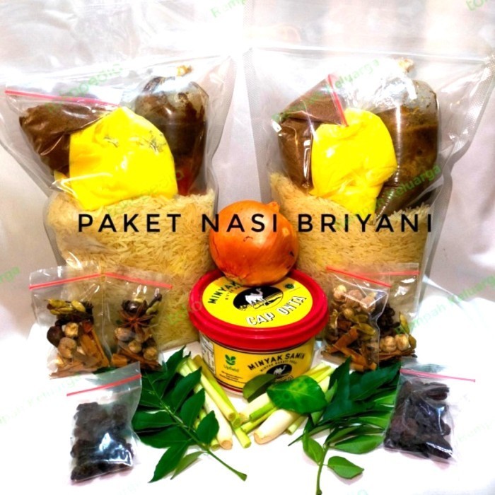 

Ready BERAS BASMATI 1KG DAN BUMBU BRIYANI SIAP MASAK / BRIYANI INSTAN