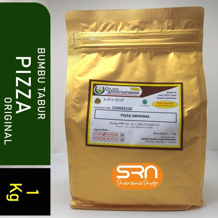 

Ready BUMBU TABUR 1 KG RASA PIZZA ORIGINAL, HALAL KEMASAN ALUMUNIUM ZIP LOCK