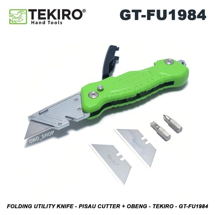 

Folding Utility Knife - Pisau Cutter + Obeng - Tekiro - Gt-Fu1984