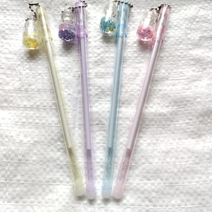 

pen gel gantungan botol mute isi 12