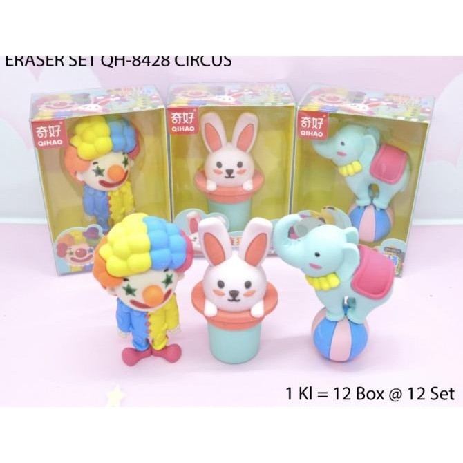 

penghapus bentuk sirkus circus satuan