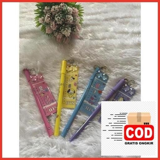 

Baru Pulpen Gel Bts Gantungan Sisir Pin Penggaris Dan Notebook Cuci Gudang