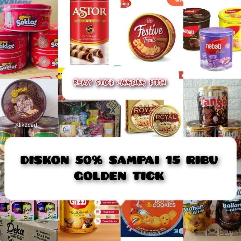 

Astor Kaleng 330Gr Tin 330 Gr Wafer Roll Aneka Biskuit