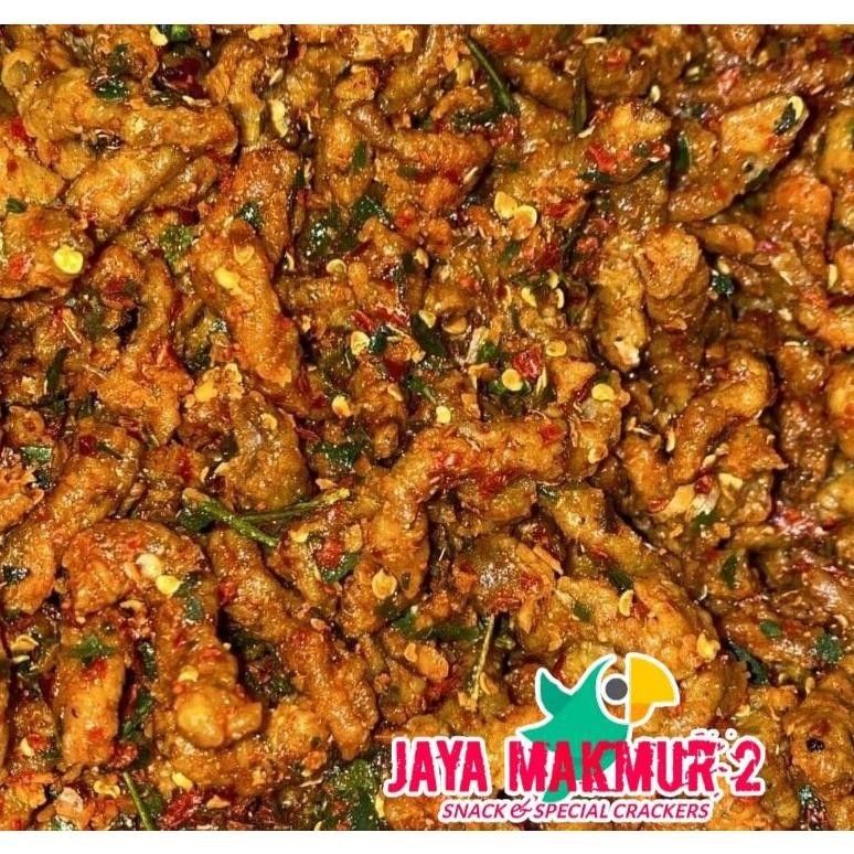 

Keripik Usus Pedas Daun Jeruk Crispy 1Kg