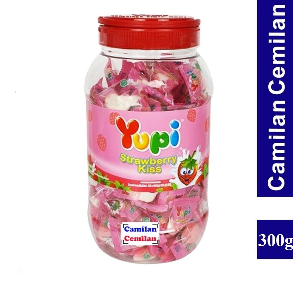 

Yupi Strawberry Kiss Toples 300 Gr