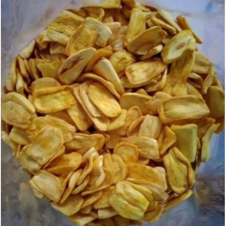 

Keripik Nangka Premium Grade B Cemilan Keluarga 250 Gr