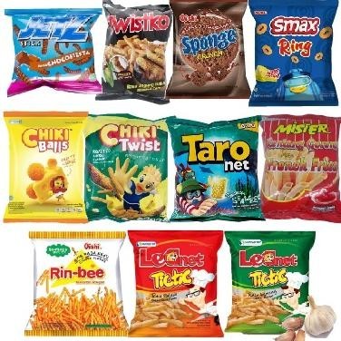 

[Rcg] Snack 10Pcs = 1 Renceng Aneka Taro, Chiki, Chiki Twist, Jetz, Rin-Bee, Smax Ring, Sponge, Lea Tic, Twisko, Mr. Kentang