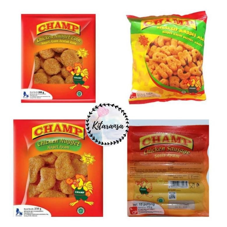 

Nugget Champ 1Kg/Nugget 250Gr/Sosis Champ 375Gr/Nugget Ayam/Sosis Champ