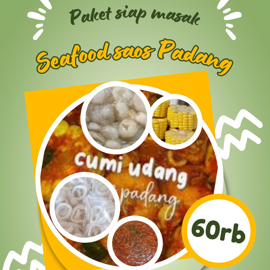 

paket seafood saos Padang siap masak