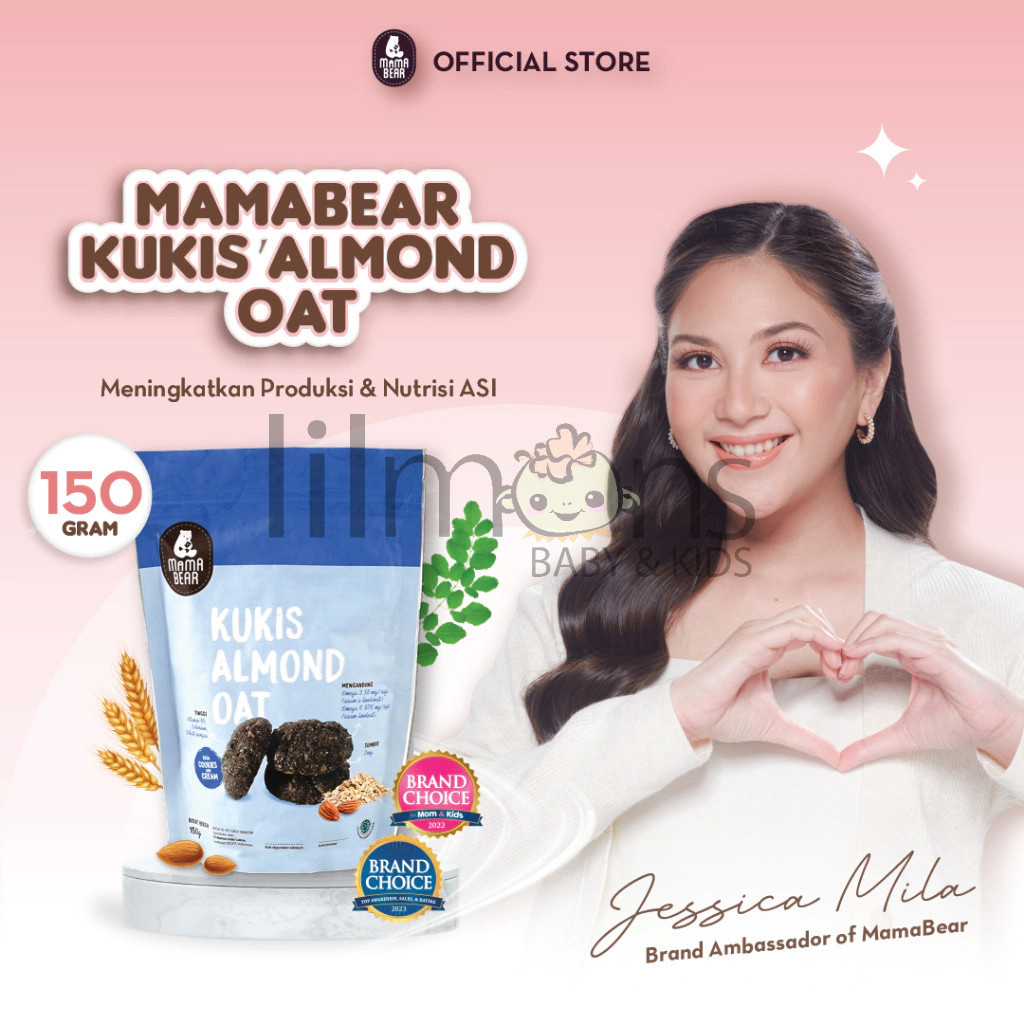 

MAMABEAR Cookies Almond Oat Chocolate Chip Cookies & Cream | LILMONS |