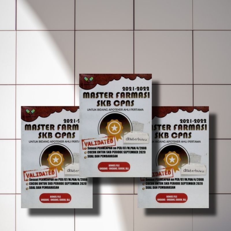 BUKU MASTER FARMASI SKB CPNS UNTUK BIDANG APOTEKER AHLI PERTAMA 2021 - 2022