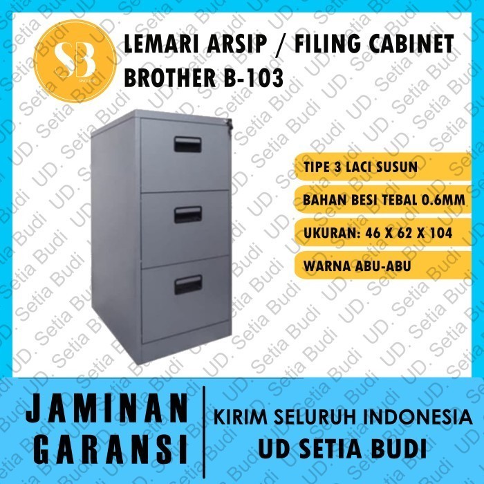 

Fauma Filling Cabinet Lemari Arsip Besi Brother B-103