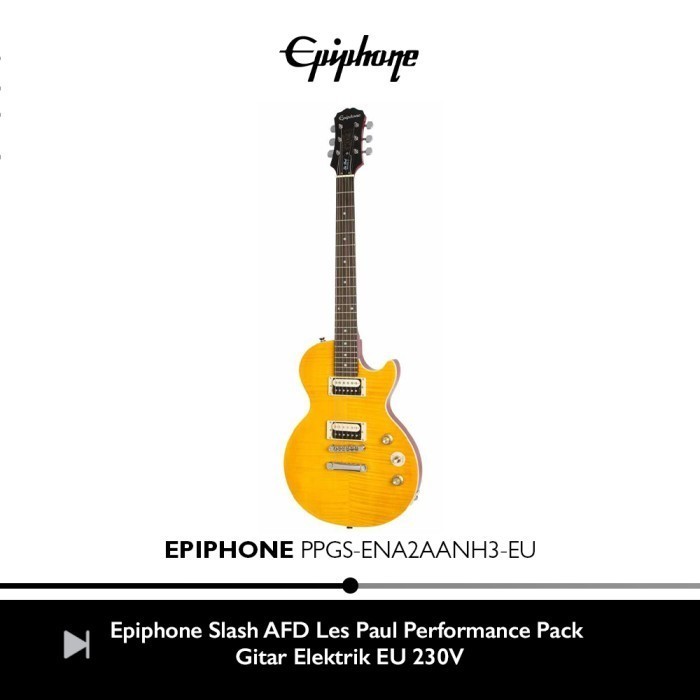 Epiphone Slash AFD Les Paul Performance Pack Gitar Elektrik EU 230V