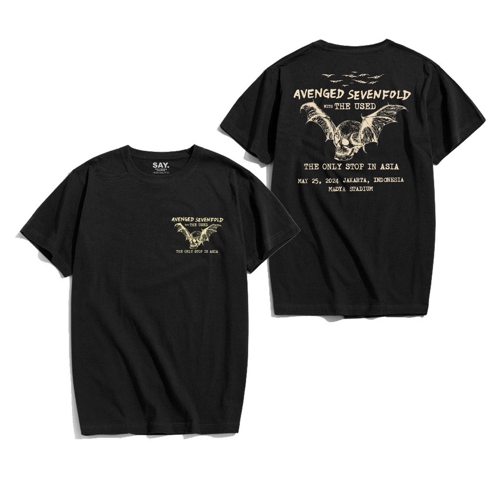 Kaos  Avenged sevenfold tour indonesia