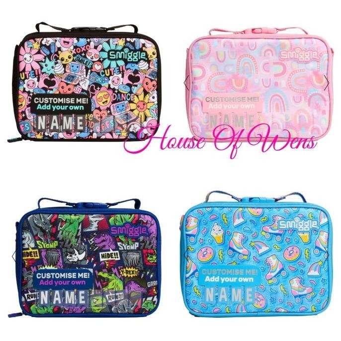 Terbaik Smiggle Bright Side Square Id Attachable Lunchbox Original Stok Terbatas