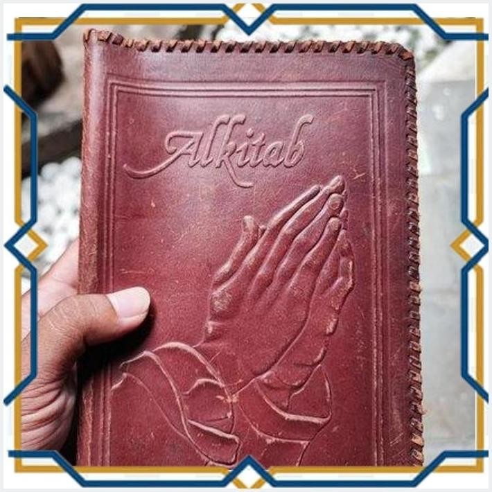 

[HYK] SAMPUL KULIT ALKITAB ANTIK MODEL EMBOSSED