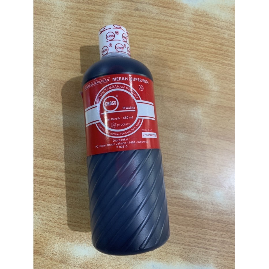 

[DIAJENG SHOP] Cross Super Red 580 gr / pewarna makanan icing color TERBARU