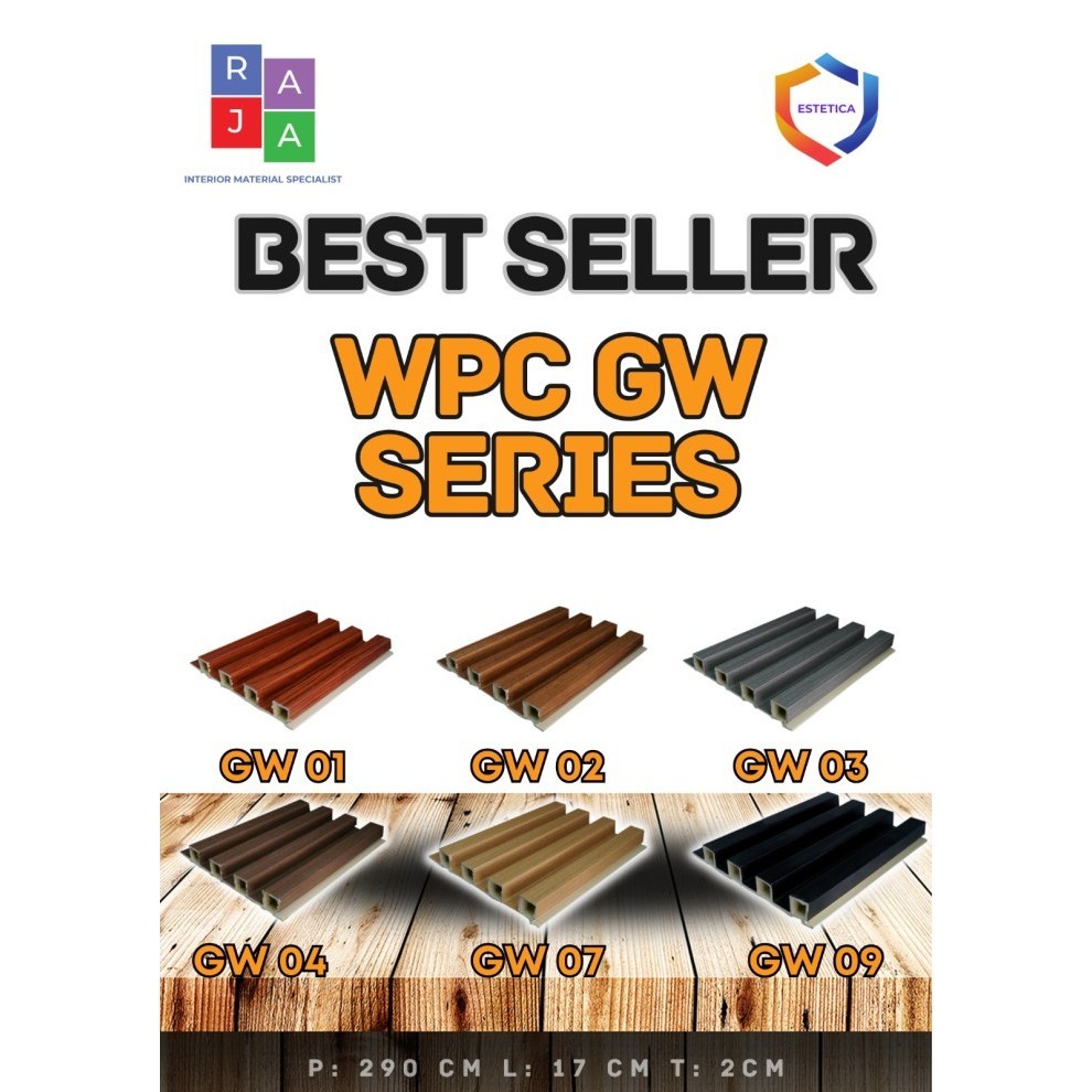 WPC PANEL /WALL PANEL WPC PER LEMBAR / WORLD PANEL PANJANG 2.90 METER