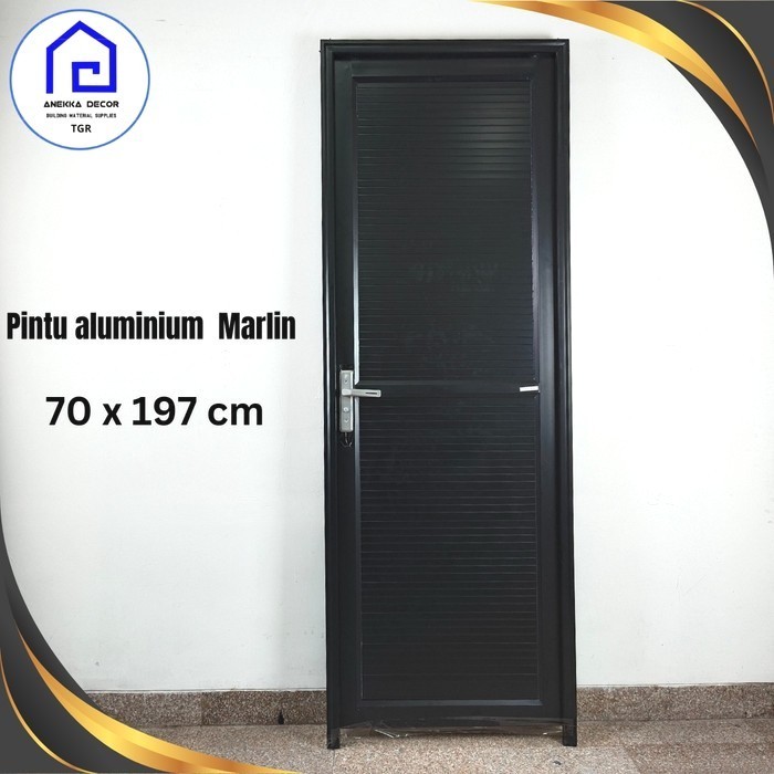 PINTU KAMAR MANDI ALUMINIUM MARLIN PLATINUM FULL PANEL 70X197 CM