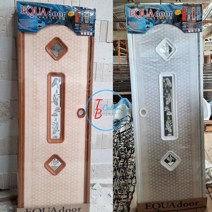 PINTU KAMAR MANDI / PINTU PVC MOTIF MEREK EQUADOOR (MASPION PVC)