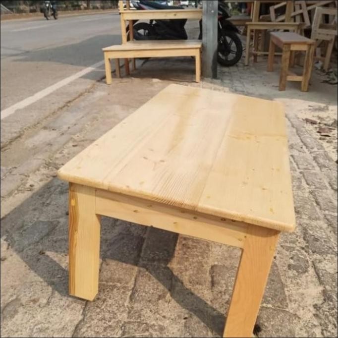 Meja Lesehan Kayu Jati Belanda Lebar 60Cm Termurah Hestimanurung55