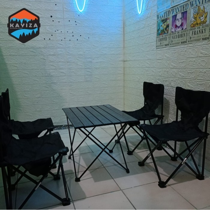 Meja Kursi Set Camping Outdoor - Meja Lipat Set Camping - Meja Kemping