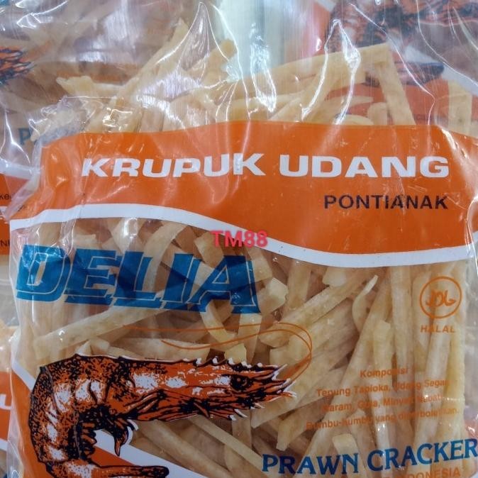 

KERUPUK UDANG DELIA PONTIANAK STICK/PRAWN CRACKERS DELIA STICK LN