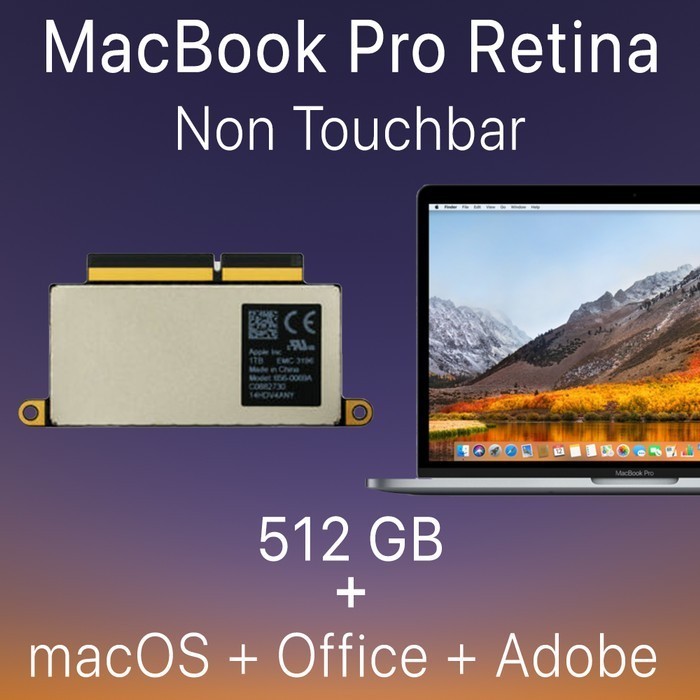 SSD 512 GB MACBOOK PRO NON TOUCHBAR 2016 2017 FUNCTION KEY 512GB A1708 ORIGINAL BEST QUALITY