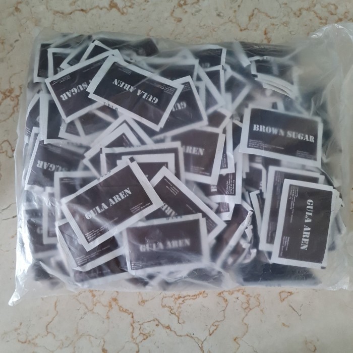 

Brown Sugar Sachet (Kotak)250Pcs/Gula Aren Sachet/Gula Aren Saset