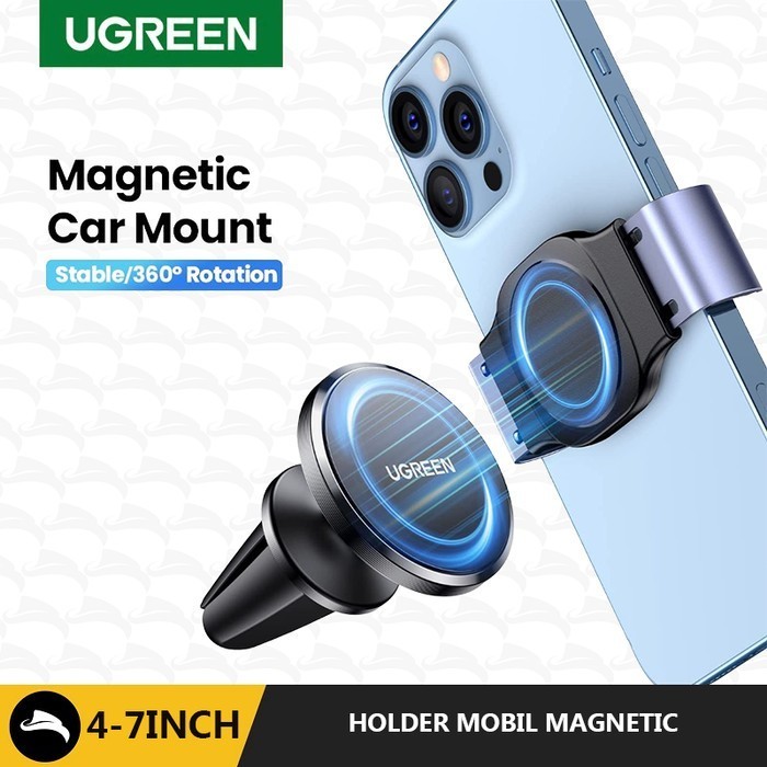 Terbaruu UGREEN 20600 CAR PHONE HOLDER HP MOBIL AC DASHBOARD MAGNETIC