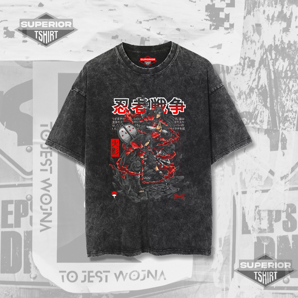 SUPERIOR Kaos MADARA  Oversize stonewash washed tshirt kaos MADARA MDRA-1