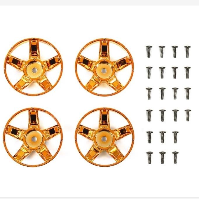 TAMIYA 47415 WR-02CB S PARTS (SPOKES) (ORANGE PLATED)