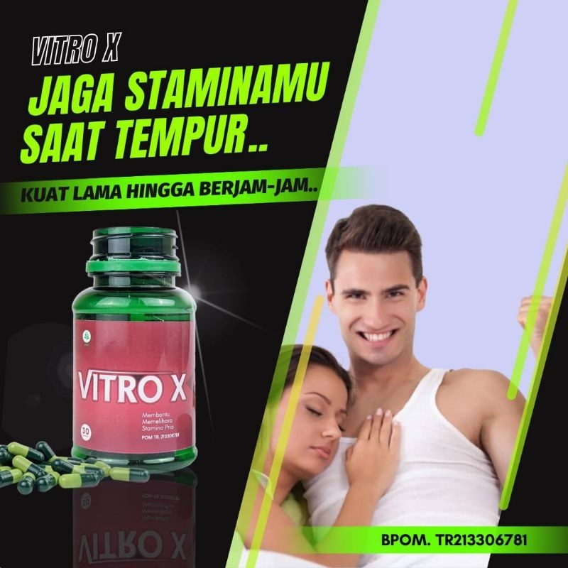 (VITRO X KAPSUL HERBAL) ASLI  ORIGINAL BPOMOBAT PEMBESAR KELAMIN PRIA MR P ALAT VITAL PENIS YANG CEP
