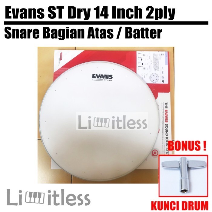 Head Drum Evans Snare 14 Inch HD Dry