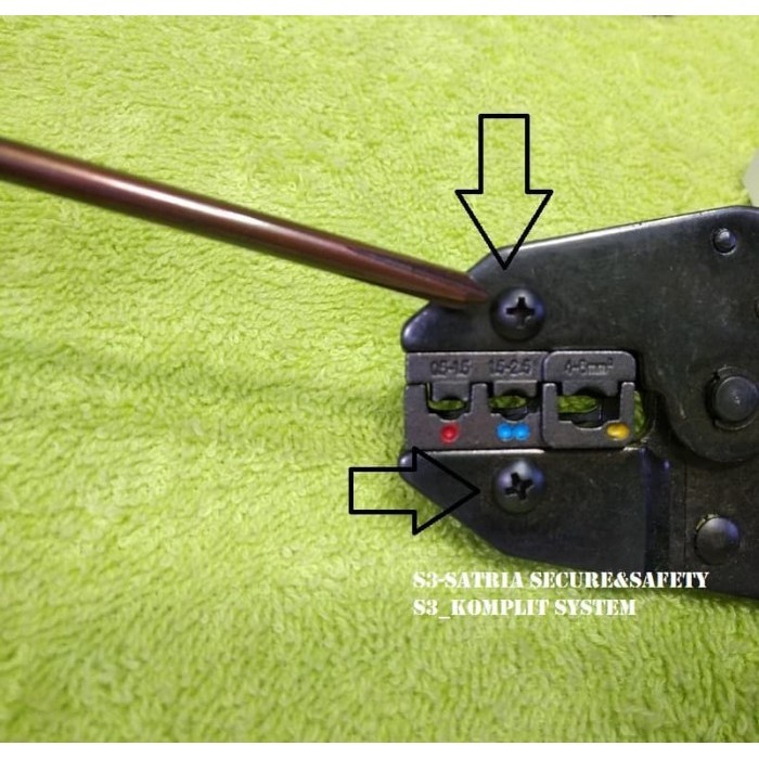 KRIMPING SCHOEN KECIL BESAR 1 SET TANG CRIMPING SKUN PRES BULAT O Y