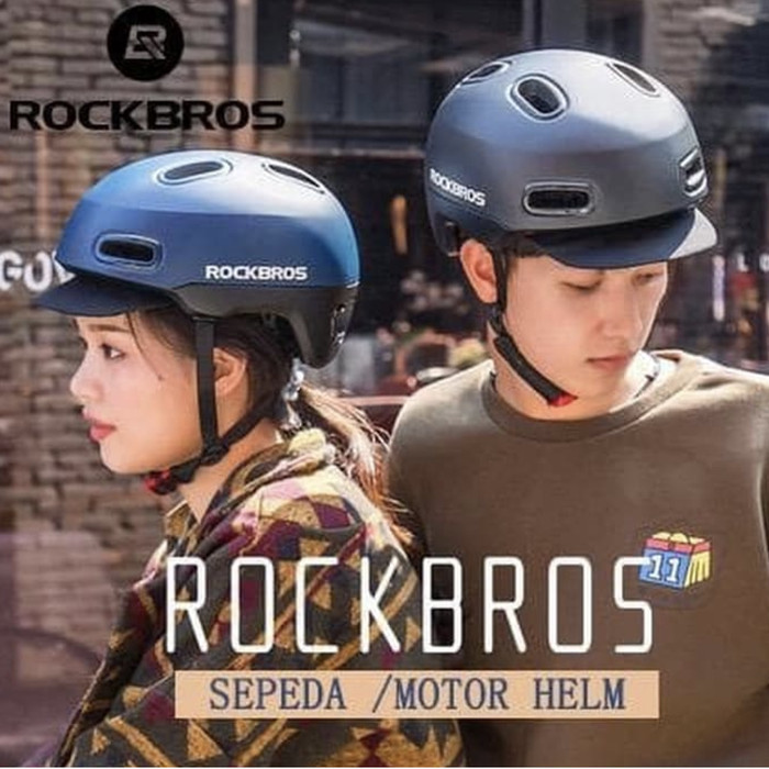 HELM ROCKBROS URBAN CITY HELM SEPEDA DAHON BROMPTON SEPEDA LIPAT MOTOR