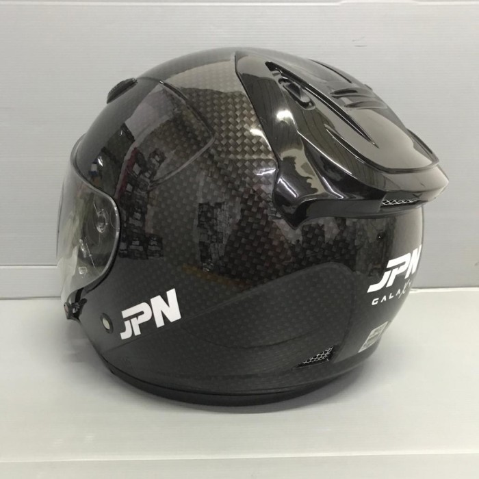 TERBARU, HELM JPN GALAXY CARBON GLOSY ORIGINAL HELM MOTOR SNI DEWASA