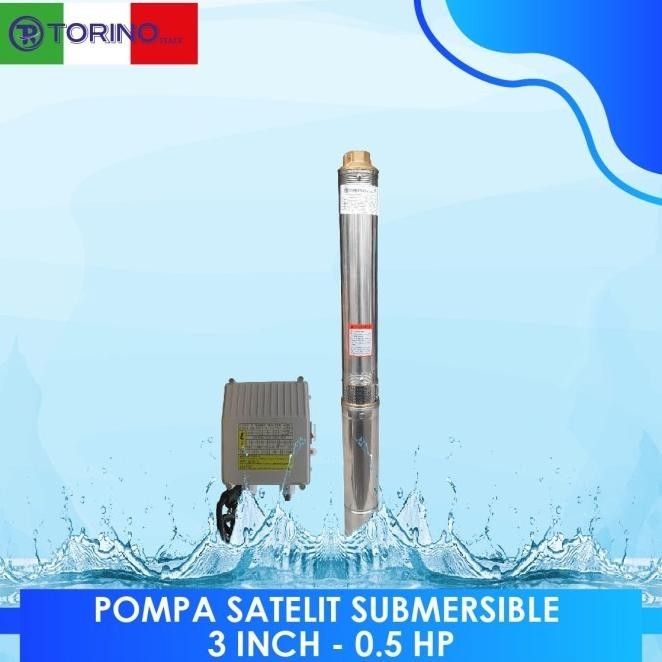 Pompa Air Submersible Satelit Torino 3 Inchi - 0.5Hp