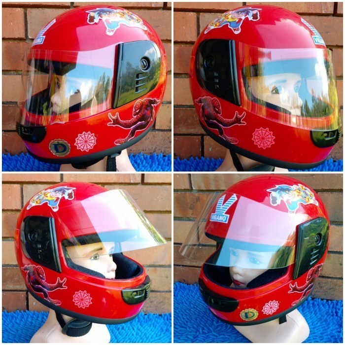 HELM ANAK FULL FACE CLASSIK MERK DMI VIGANO ORIGINAL NOS / BARU SPIDER